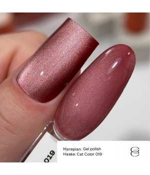 Гель-лак Gemely Cat color №019, 6 мл HEMA/TPO free